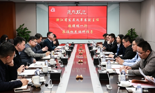 浙江省发改委党组成员、副主任张曙明一行莅临桐昆调研