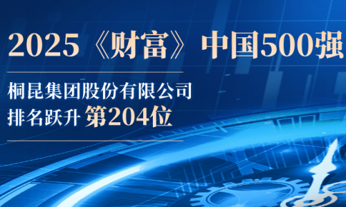 桐昆荣登2025《财富》中国500强第204位！